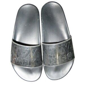 Adidas Ivy Park Black Mule Pool Slides Sandals size 38 men's 5 women's 7.5